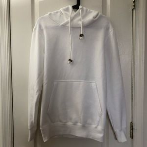 Fishbone Slim Fit White Hoodie